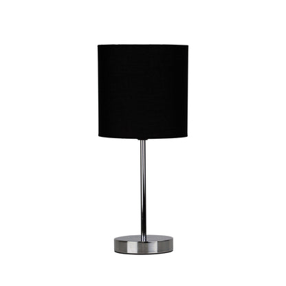 Zola Table Lamp Chrome and Black Shade