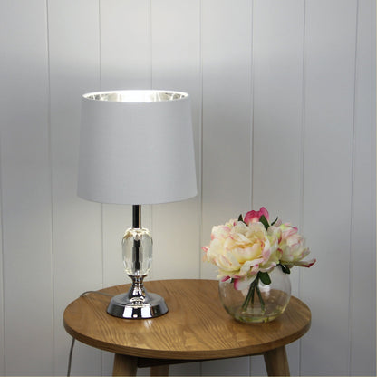 Maya.3 Crystal and Chrome Table Lamp