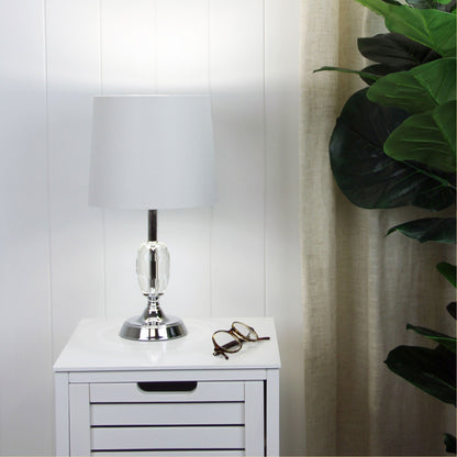 Maya.3 Crystal and Chrome Table Lamp