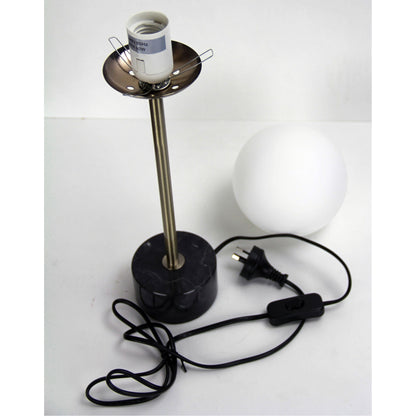 Milton Table Lamp Marble and Antique Brass