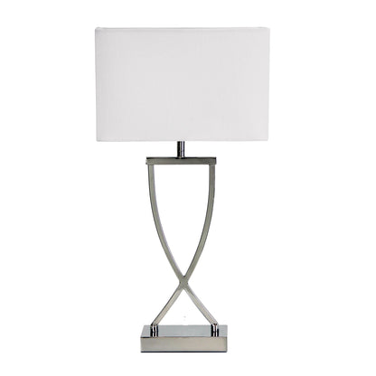Chi Table Lamp Chrome Complete With Shade