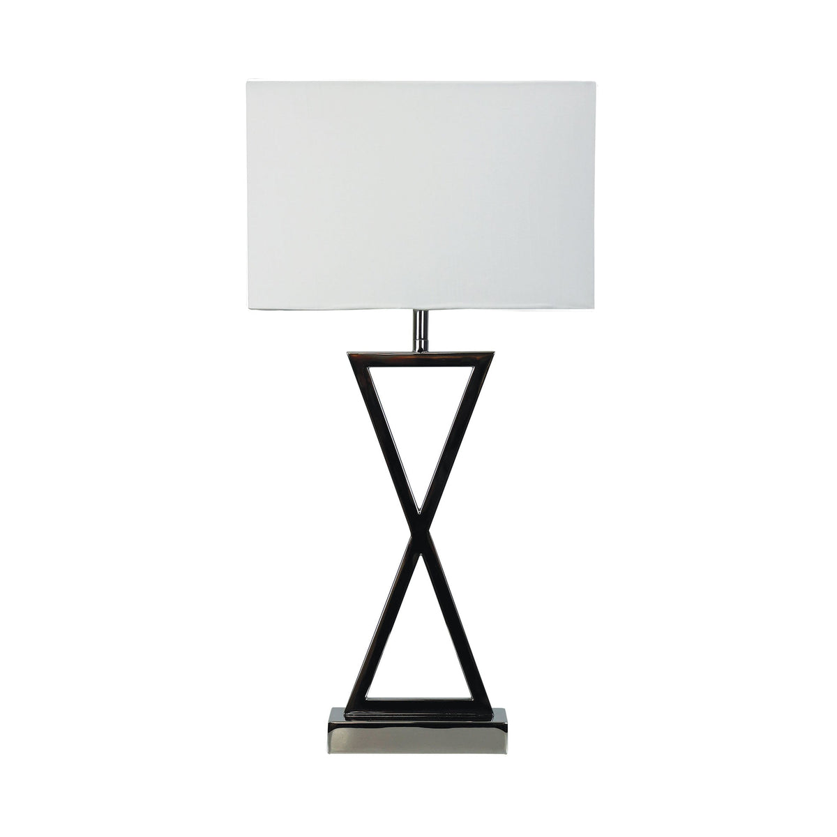 Kizz Table Lamp Chrome Complete With Shade