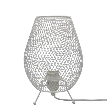 Hyzer Mesh Table Lamp White
