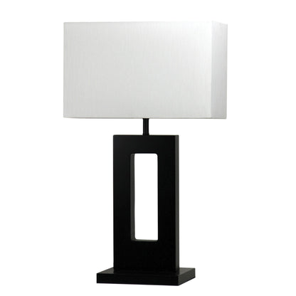 Habitat Table Lamp Base Only Dark Stain New