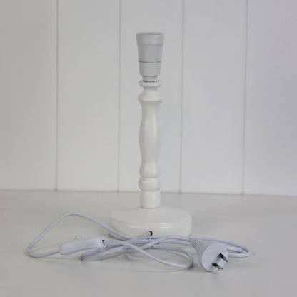 Rosalie 27 White Table Lamp Base Only B22