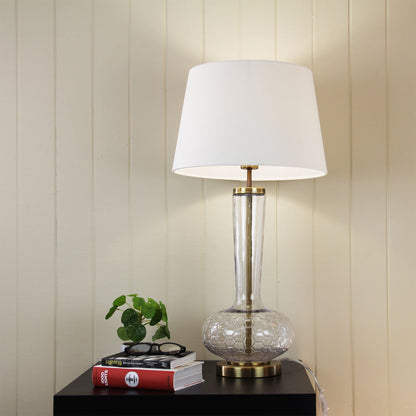 Pavia Clear Glass complete Table Lamp