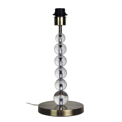 Clara Acrylic and Antique Brass Base Only