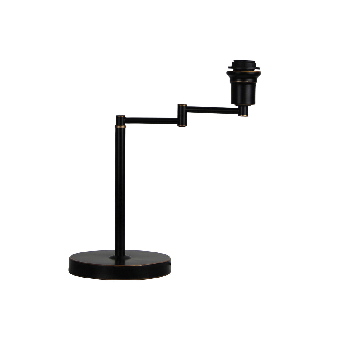 Kingston Swing Arm Table Lamp Base Rubbed Bronze