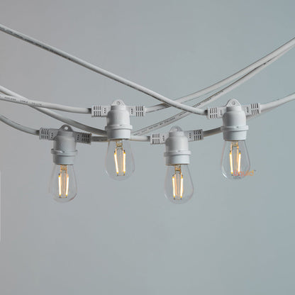 10m White Festoon String Lights with 10 Bulb 240V