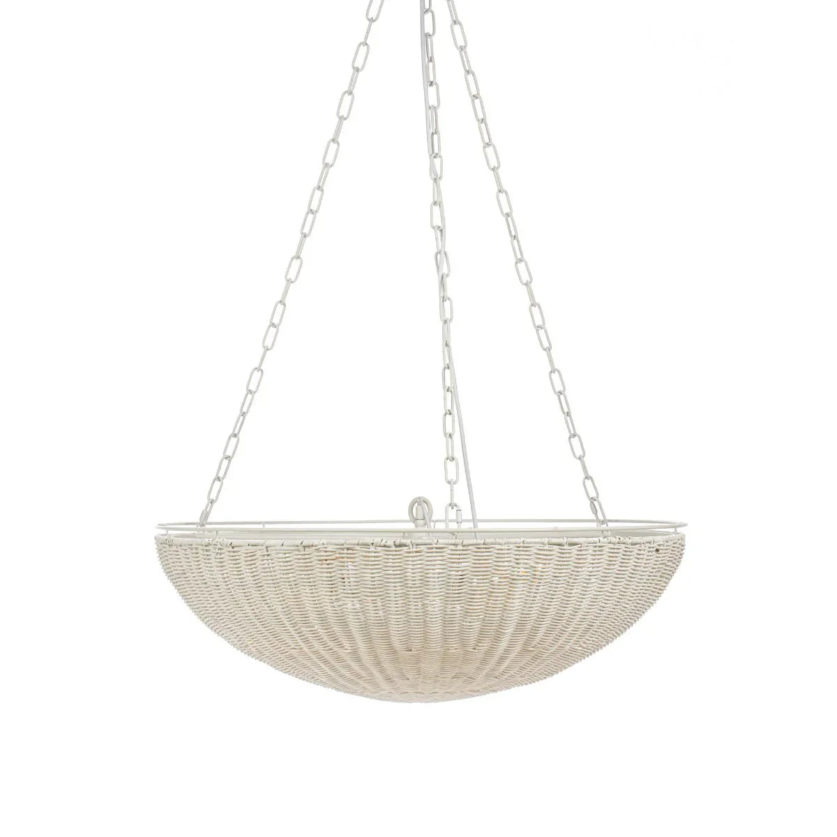 Cali Rattan Pendant-White