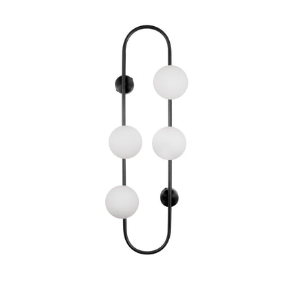 Bach Large Matte Black Wall Light-Wall Light-COPY