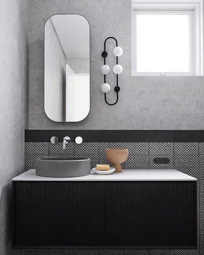 Bach Large Matte Black Wall Light-Wall Light-COPY