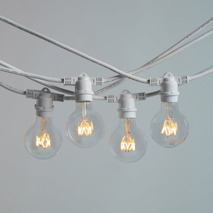 10m White Festoon String Lights with 10 Bulb 240V