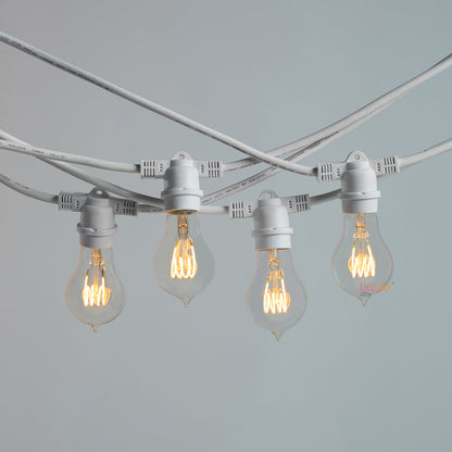 10m White Festoon String Lights with 10 Bulb 240V