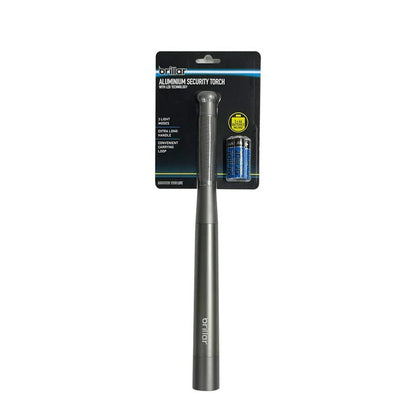 Aluminium Security Torch - Black-Flashlights-Brillar