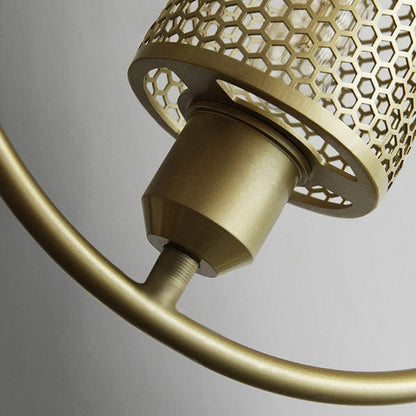 CHITA Industrial Mesh Vintage Gold Finish Pendant-Ceiling Light Fixtures-Lectory