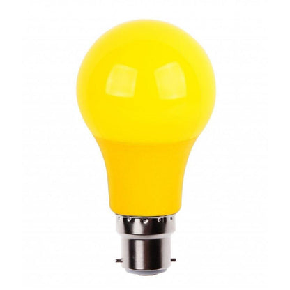 7W LED GLS A60 Shape Yellow Anti-Insect Bug Globe - B22/E27-GLOBES-CLA Lighting