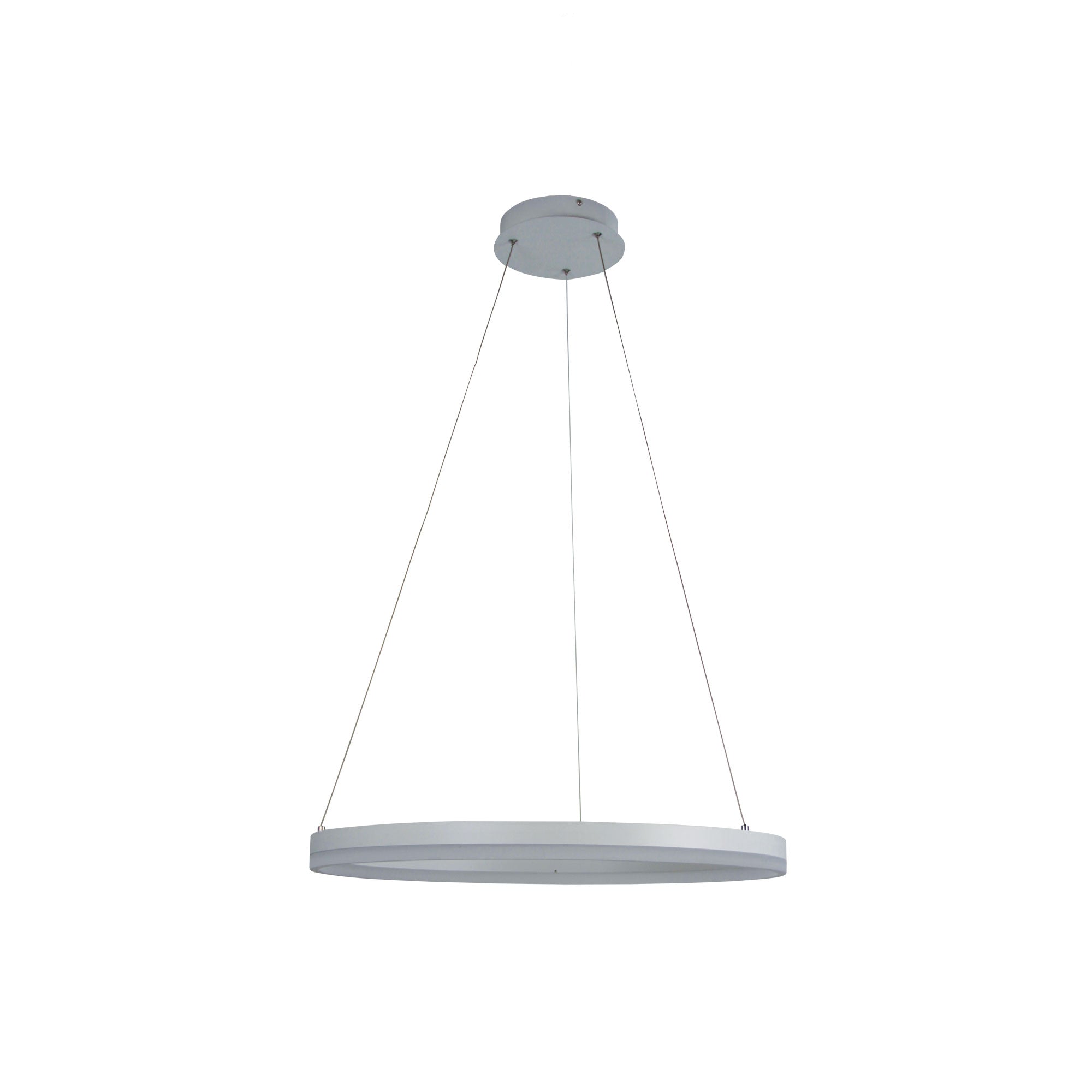 Cronus LED Ring Pendant 600mm White - OL60934/60WH-LED Pendants-Oriel Lighting