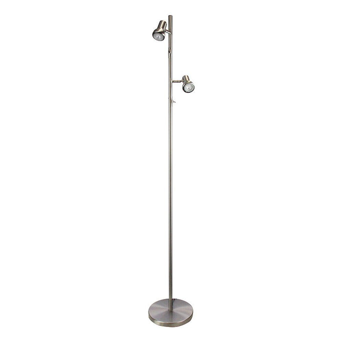 Daxam 2 Light Floor Lamp LED Brushed Chrome - SL98592BC – Cosmo Lighting