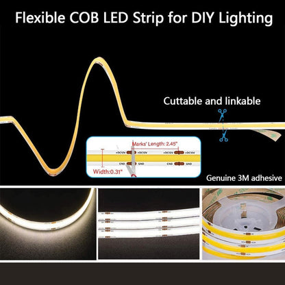 DIY 5 meter Cool White LED Strip Lighting Kit-Strip light-Dropli