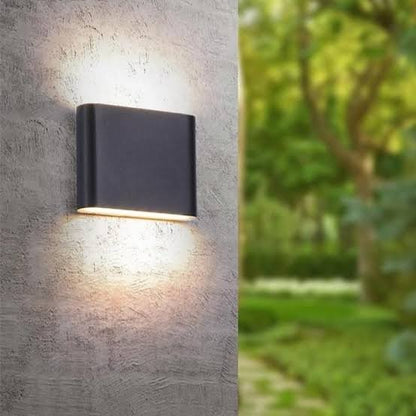 Hayden 12W Up/Down IP54 LED Wall Lamp Matt Black-General-Qzao