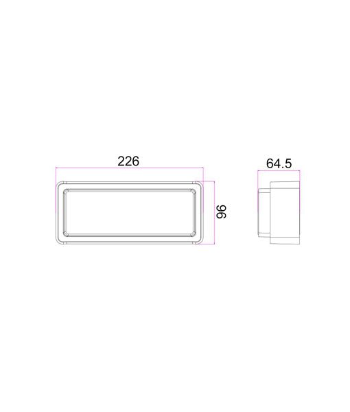 HEKA LED Exterior Wall Light Dark Grey 13W 3000K IP65 - HEKA1