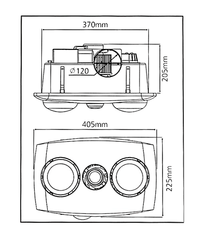 Innolux Comfort 2 Bathroom Heat, Light and Exhaust Fan-3-in-1 Bathroom Heaters-Dropli