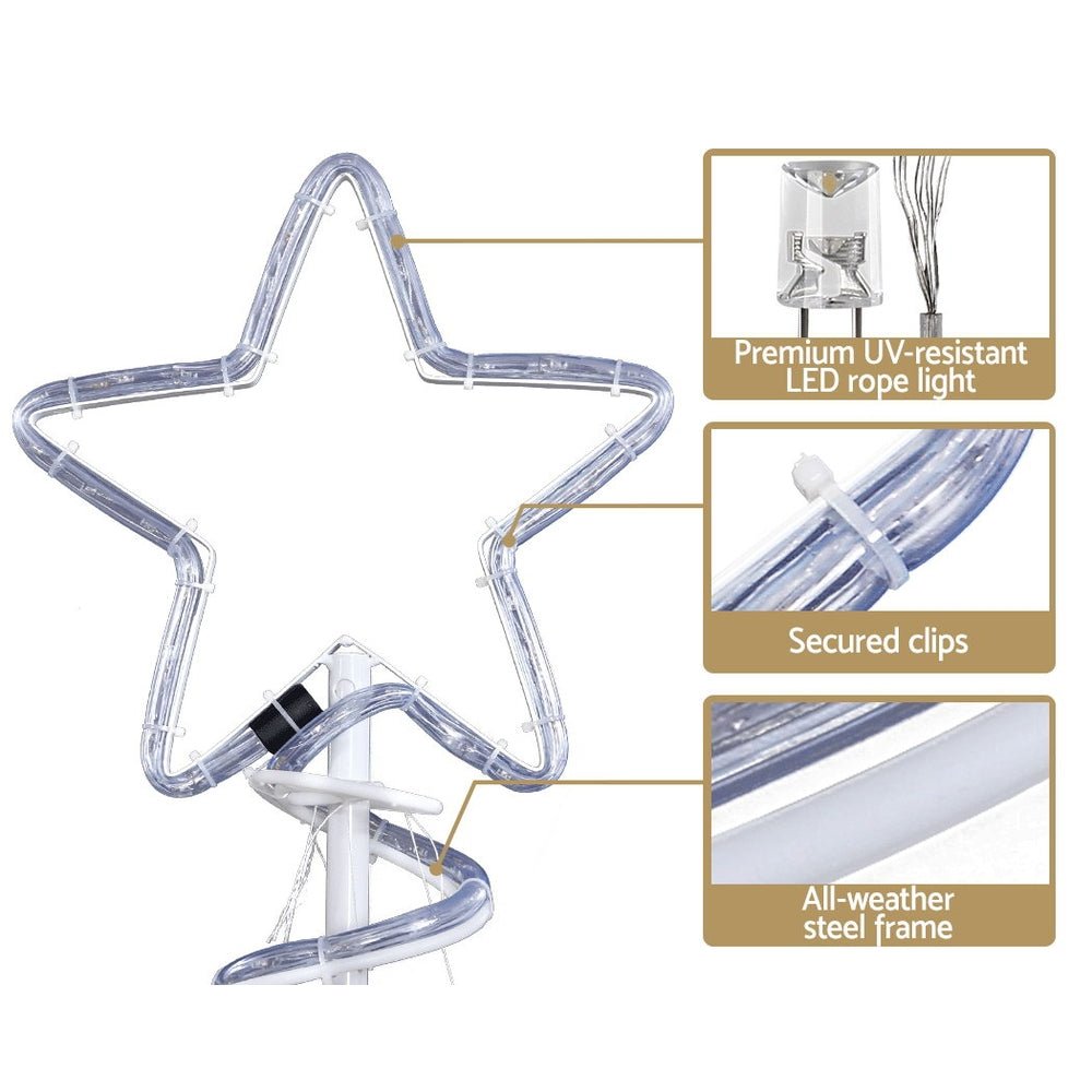 Christmas LED Motif Light 1.88M Tree Waterproof Colourful-Occasions > Lights-Dropli