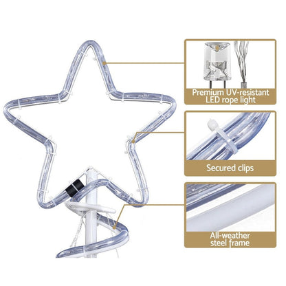 Christmas LED Motif Light 1.88M Tree Waterproof Colourful-Occasions > Lights-Dropli