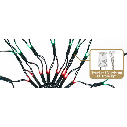 Christmas Lights Motif LED Star Net Waterproof Outdoor Colourful-Home & Garden > Garden Lights-Dropli