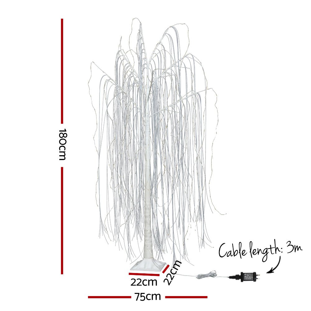 Christmas Tree 1.8M 360 LEDTrees With Lights Warm White-Occasions > Christmas-Dropli