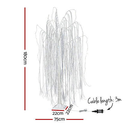 Christmas Tree 1.8M 360 LEDTrees With Lights Warm White-Occasions > Christmas-Dropli