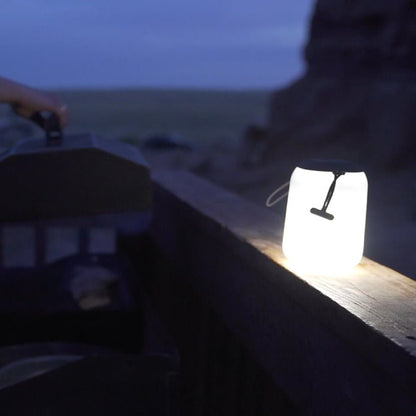LANDER Boulder Lantern Black-Home & Garden > Lighting-Koala Lamps and Lighting