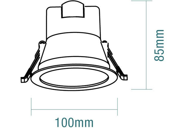 Martec Rex 9W Tricolour Low-Glare LED Downlight – Cosmo Lighting