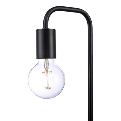 Modern Table lamp Desk Light Timber Base Bedside Bedroom Black-Home & Garden > Lighting-Dropli