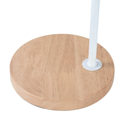 Modern Table lamp Desk Light Timber Base Bedside Bedroom White-Home & Garden > Lighting-Dropli
