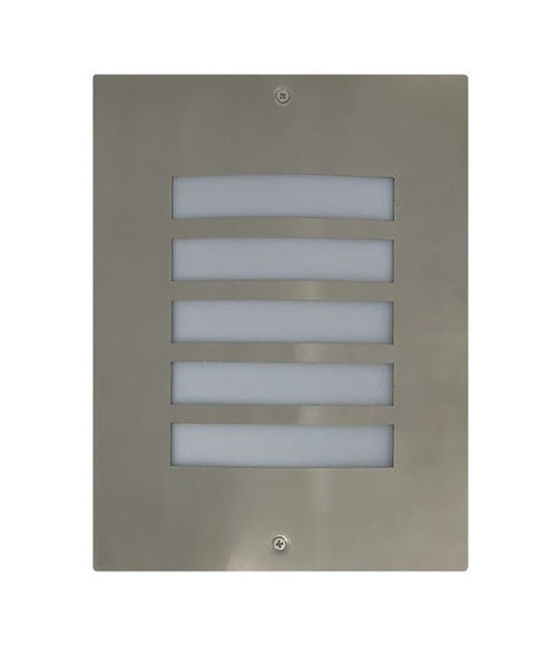 NED Exterior Surface Mounted Wall Light Grilled 316 Stainless Steel IP ...