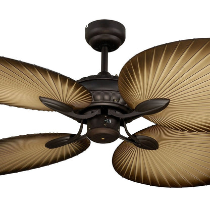 Oasis 52" 4 ABS Blade Palm Leaf Ceiling Fan Only Old Bronze - MOF134OB Martec, FANS, oasis-52-4-abs-blade-palm-leaf-ceiling-fan-only-old-bronze-mof134ob