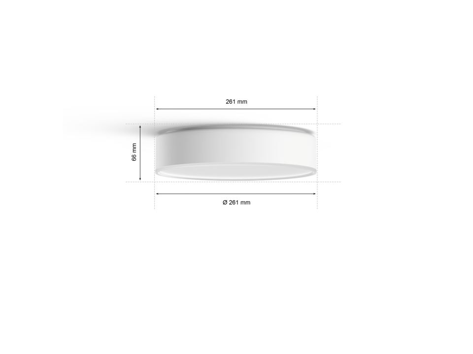 Philips Hue Enrave Ceiling Lamp - Small-Ceiling Light Fixtures-Philips Hue