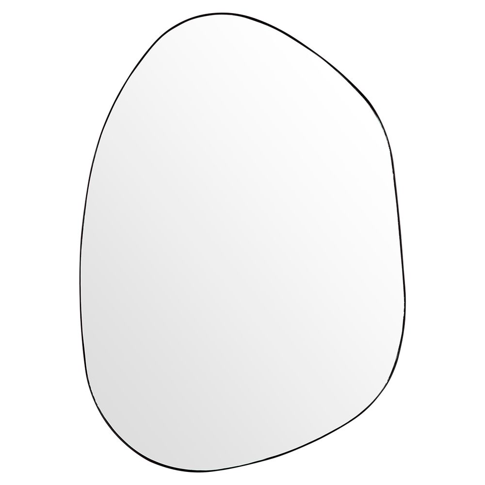 Pollock Wall Mirror - Large Black Cafe Lighting and Living, Living, pollock-wall-mirror-large-black