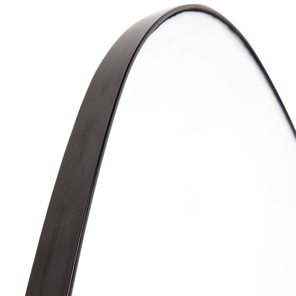 Pollock Wall Mirror - Large Black Cafe Lighting and Living, Living, pollock-wall-mirror-large-black