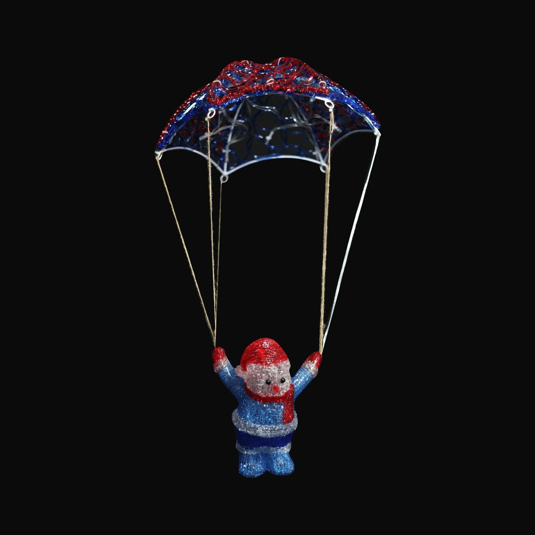 Acrylic Parachuting Snowman - H60cm-Christmas Figure-Lexi Lighting