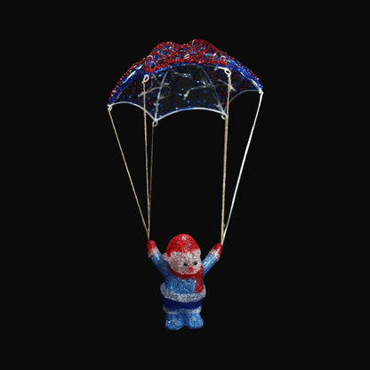Acrylic Parachuting Snowman - H60cm-Christmas Figure-Lexi Lighting