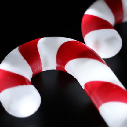 Dual Power Set of 6 LED Candy Cane Stakes-Christmas Path Light-Lexi Lighting