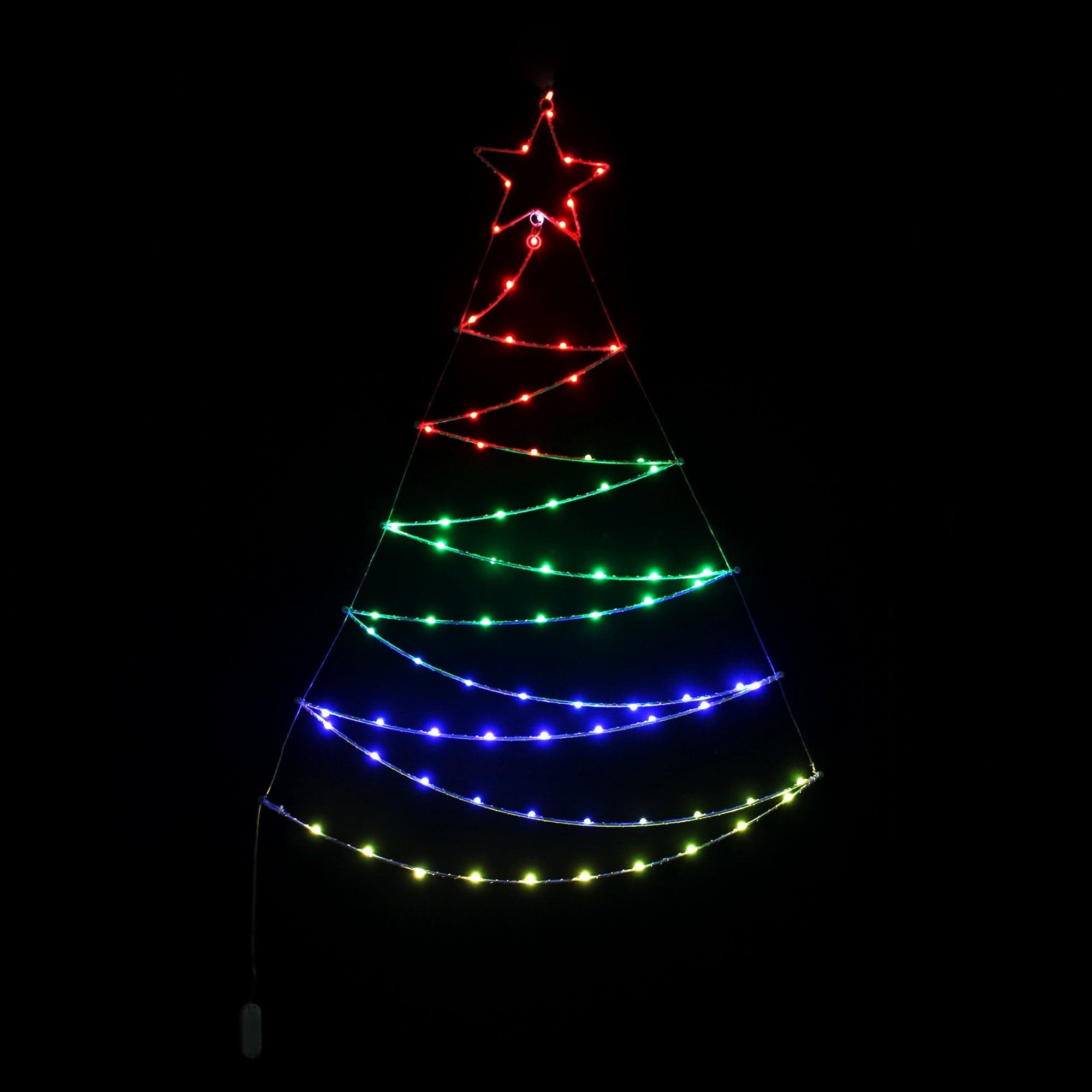 2D RGB Christmas Tree Light Lexi Lighting, Christmas Ceiling&Wall Decoration, pre-order-rgb-christmas-tree-light