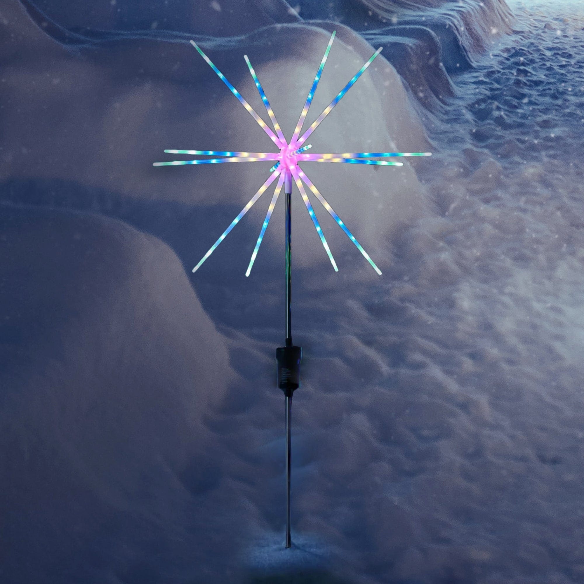 Solar Powered Starburst Pathway Stake Light-Christmas Path Light-Lexi Lighting