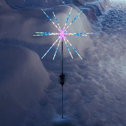Solar Powered Starburst Pathway Stake Light-Christmas Path Light-Lexi Lighting