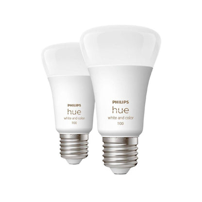 Philips Hue Smart Bulb 11W A60 E27 White & Colour (Twin Pack)