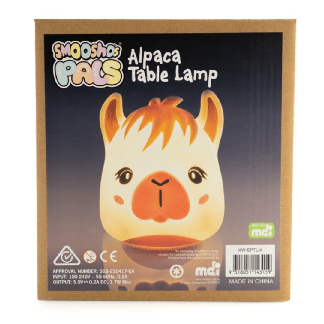 Smoosho's Pals Alpaca Table Lamp Night Light