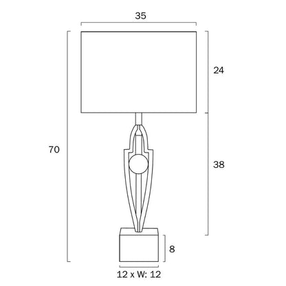 Telbix VARDO - 25W Table Lamp Telbix, TABLE LAMPS, telbix-vardo-25w-table-lamp